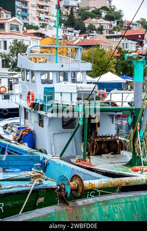 Fischerboote, Sariyer, in der Nähe von Istanbul, Türkei Stockfoto