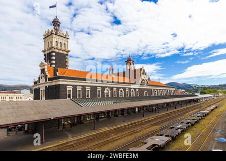 Ein Bahnhof in Dunedin in Neuseeland Stockfoto