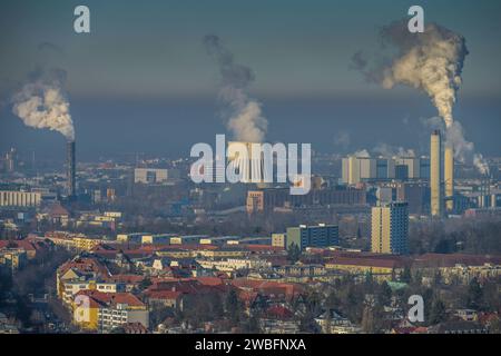 Müllheizkraftwerk Ruhleben, Vattenfall Kraftwerk Reuter, Spandau, Berlin, Deutschland *** Müllheizkraftwerk Ruhleben, Kraftwerk Vattenfall Reuter, Spandau, Berlin, Deutschland Stockfoto