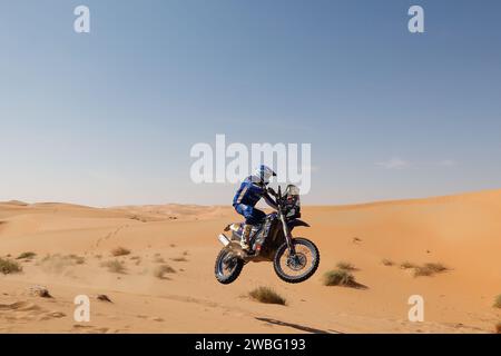 30 MAIO Antonio (PRT), Yamaha Portugal, Yamaha, Moto, Action während der 5. Etappe der Dakar 2024 am 10. Januar 2024 zwischen Al-Hofuf und Subaytah, Saudi-Arabien - Foto Frédéric Le Floc'h/DPPI Credit: DPPI Media/Alamy Live News Stockfoto