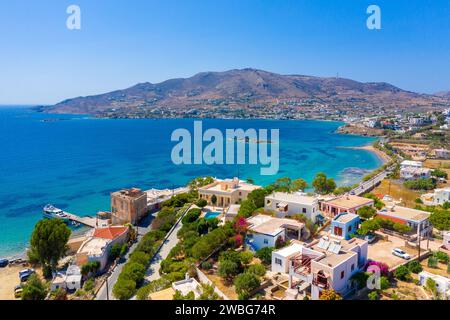 Strand von Foinikas auf der Insel Syros, Griechenland. Stockfoto