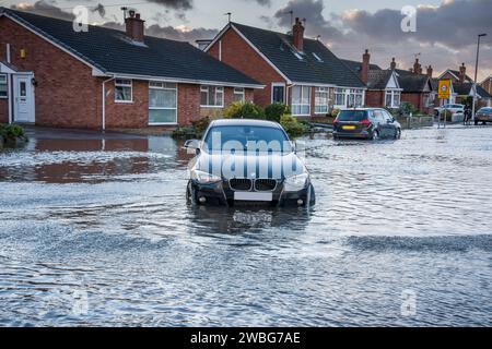 Lokale Flutkatastrophe, urugueys, lancashire, england, Großbritannien Stockfoto