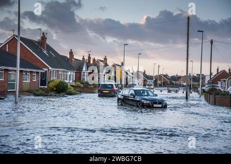 Lokale Flutkatastrophe, urugueys, lancashire, england, Großbritannien Stockfoto