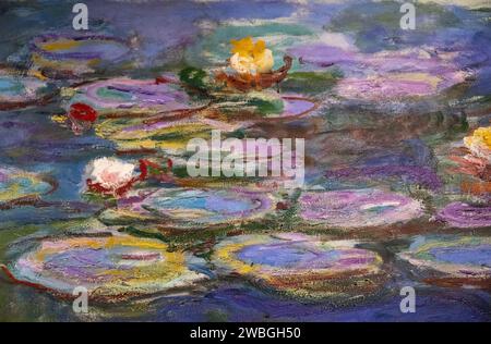 Gemälde 'Lilien' von Claude Monet aus dem Jahr 1914-1917 Stockfoto