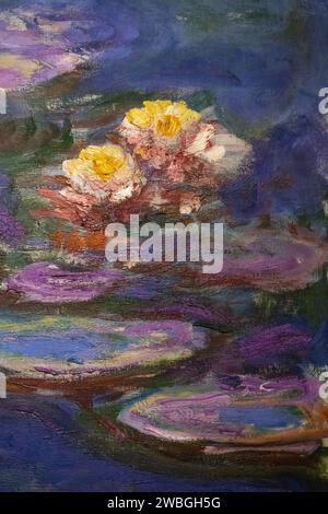 Gemälde 'Lilien' von Claude Monet aus dem Jahr 1914-1917 Stockfoto