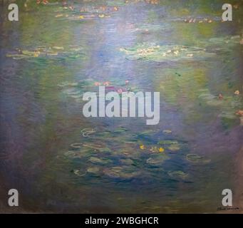 Gemälde "Wasserlilien" von Claude Monet aus dem Jahr 1903 Stockfoto