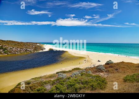 Moore River Estuary, Guilderton, Western Australia Stockfoto