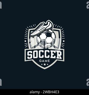 Fußball-Logo-Vorlage Stock Vektor