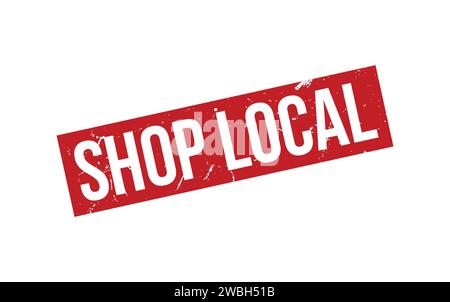 Lokale Briefmarken Anzeigen. Lokales Rubber Grunge Stamp Seal anzeigen Stock Vektor