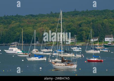 Pemaquid Harbor, Colonial Pemaquid State Historic Site, Maine Stockfoto