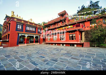 Nyingmapa Gompa Buddhistisches Kloster, Rewalsar, Nagar, Mandi, Himachal Pradesh, Indien, Asien Stockfoto