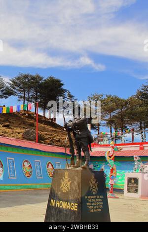 Jaswant Garh Kriegsdenkmal zu Ehren des Rifleman Jaswant Singh Rawat, heute ist es ein beliebtes Touristenziel von tawang in arunachal pradesh, indien Stockfoto