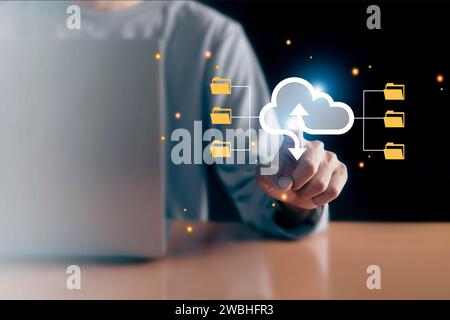 Dokumentenverwaltung Organisation von Unternehmensinformationen Dokumentvisualisierung Datensatzverwaltung effiziente Online-Dokumenteninformationssoftware Stockfoto