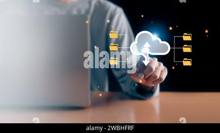 Dokumentenverwaltung Organisation von Unternehmensinformationen Dokumentvisualisierung Datensatzverwaltung effiziente Online-Dokumenteninformationssoftware Stockfoto