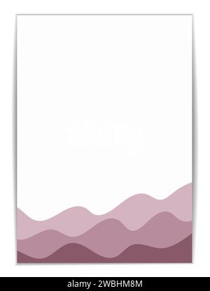 Kreatives, modernes, einzigartiges, sauberes und professionelles Design für Geschäftsbriefbögen und Rechnungsvorlagen mit Farb- und Konzeptvarianten Stock Vektor