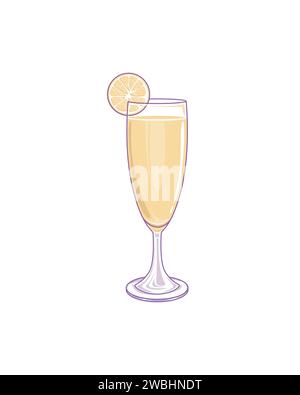 Frischer Orangensaft im Glas auf weißem Hintergrund Vektor-Illustration Stock Vektor