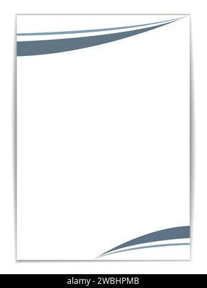 Kreatives, modernes, einzigartiges, sauberes und professionelles Design für Geschäftsbriefbögen und Rechnungsvorlagen mit Farb- und Konzeptvarianten Stock Vektor