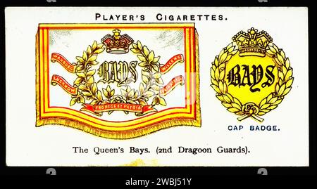 The Queen's Buys (2. Dragonergarde) - Vintage Zigarettenkarte Illustration Stockfoto