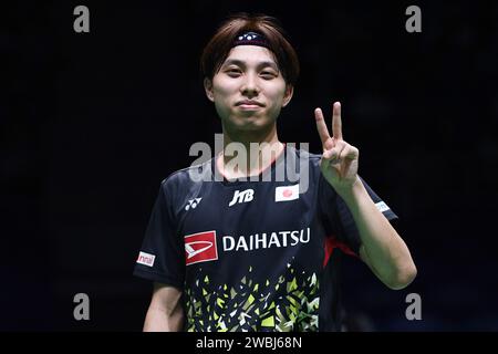 Axiata Arena, Kuala Lumpur, Malaysia. Januar 2024. Kodai Naraoka (JPN), 11. JANUAR 2024 - Badminton: PETRONAS Malaysia Open 2024 2. Runde Spiel der Männer in der Axiata Arena, Kuala Lumpur, Malaysia. Quelle: Itaru Chiba/AFLO/Alamy Live News Stockfoto