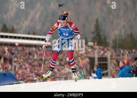 TANDREVOLD Ingrid Landmark NOR Biathlon Welt Cup 15 KM der Frauen in Ruhpolding, Deutschland am 11.01.2018 Stockfoto