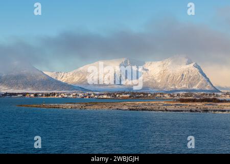 Im Oktober in Risoyhamn, Norwegen, Skandinavien, Europa Stockfoto