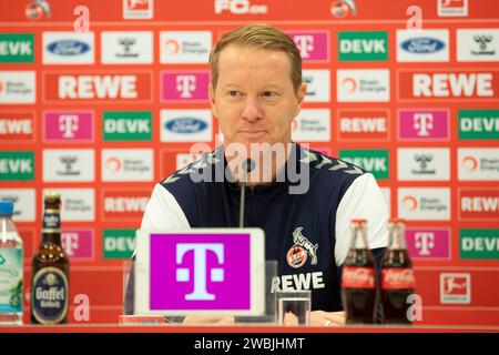 Köln, Deutschland. Januar 2024. Timo Schultz (1.FC K?ln, Cheftrainer) Pressekonferenz 1. FC K?ln; 11.01.2023 Credit: dpa/Alamy Live News Stockfoto