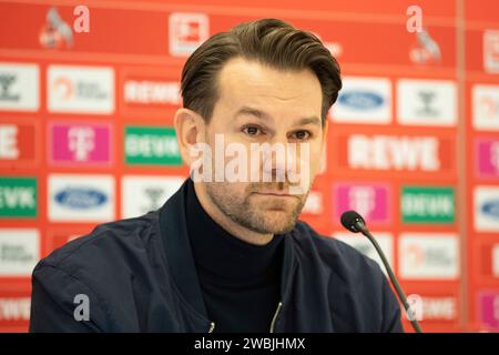 Köln, Deutschland. Januar 2024. Thomas Kessler (1.FC K?ln, Leiter der Lizenzspielerabteilung) Pressekonferenz 1. FC K?ln; 11.01.2023 Credit: dpa/Alamy Live News Stockfoto