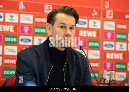 Köln, Deutschland. Januar 2024. Thomas Kessler (1.FC K?ln, Leiter der Lizenzspielerabteilung) Pressekonferenz 1. FC K?ln; 11.01.2023 Credit: dpa/Alamy Live News Stockfoto