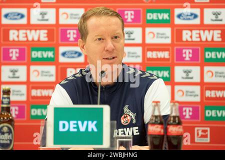 Köln, Deutschland. Januar 2024. Timo Schultz (1.FC K?ln, Cheftrainer) Pressekonferenz 1. FC K?ln; 11.01.2023 Credit: dpa/Alamy Live News Stockfoto