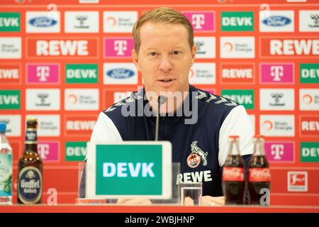 Köln, Deutschland. Januar 2024. Timo Schultz (1.FC K?ln, Cheftrainer) Pressekonferenz 1. FC K?ln; 11.01.2023 Credit: dpa/Alamy Live News Stockfoto