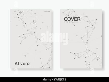 Abstrakte Deckungszusammensetzung. Entwurf der Broschürenvorlage. Polygonaler Hintergrund. Vektortextur Stock Vektor