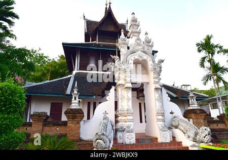 Chiang Mai, Wat Chedi Luang (14. Jahrhundert). Thailand. Stockfoto