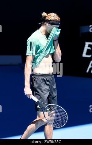 2024 Australian Open: Vorschauen Stockfoto