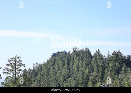 Herbst am Großen Osser im Bayerischen Wald Stockfoto