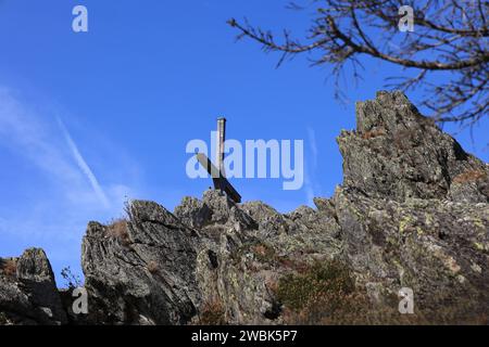 Herbst am Großen Osser im Bayerischen Wald Stockfoto