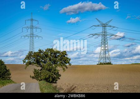 Dachau Hinterland bei Bergkirchen, Landkreis Dachau, Bayern, Deutschland Stockfoto