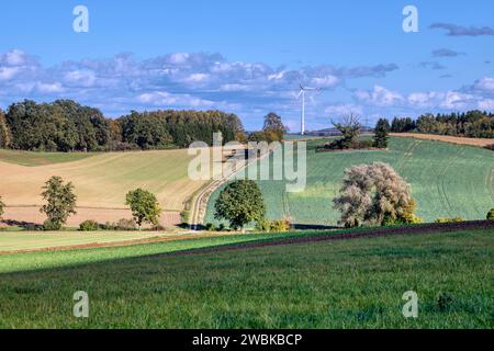 Dachau Hinterland bei Bergkirchen, Landkreis Dachau, Bayern, Deutschland Stockfoto