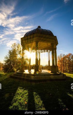 Pavillon im Schacky Park, Dießen am Ammersee, Bayern, Deutschland, Europa Stockfoto