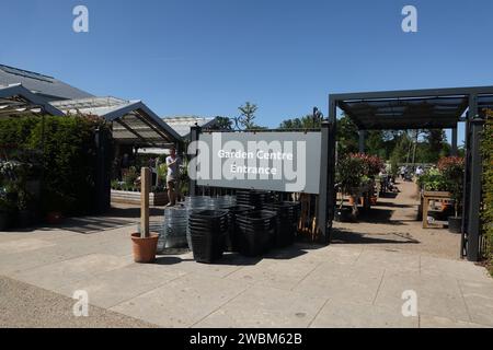 Eingang zum Garden Centre in Wisley RHS GardensSurrey England Stockfoto