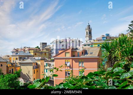 Bogliasco, ein kleines Dorf in Italien an der Meeresküste Stockfoto