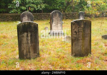 Hazard Friedhof, West Greenwich, Rhode Island Stockfoto