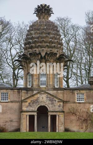 Eine Wanderung rund um das Dunmore Park Estate und dann entlang des neuen Küstenwegs von Dunmore nach South Alloa. Stockfoto