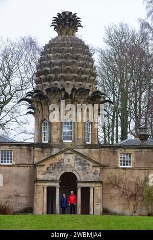 Eine Wanderung rund um das Dunmore Park Estate und dann entlang des neuen Küstenwegs von Dunmore nach South Alloa. Stockfoto