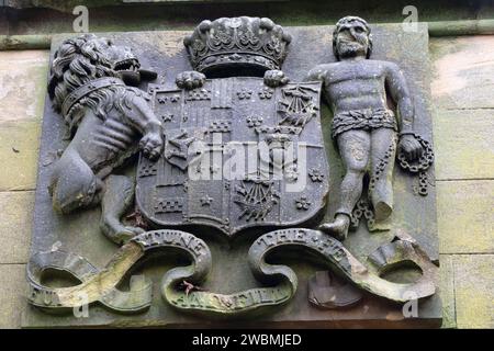 Eine Wanderung rund um das Dunmore Park Estate und dann entlang des neuen Küstenwegs von Dunmore nach South Alloa. Stockfoto