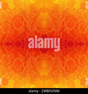 Natürliches glasiges goldenes Blumenmuster Stockfoto
