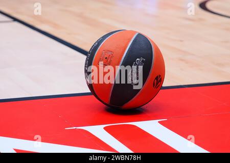 Mailand, Italien. Januar 2024. Euroleague Basketball während der EA7 Emporio Armani Milano vs Civena Zvezda Belgrad, Basketball Euroleague Spiel in Mailand, Italien, 11. Januar 2024 Credit: Independent Photo Agency/Alamy Live News Stockfoto