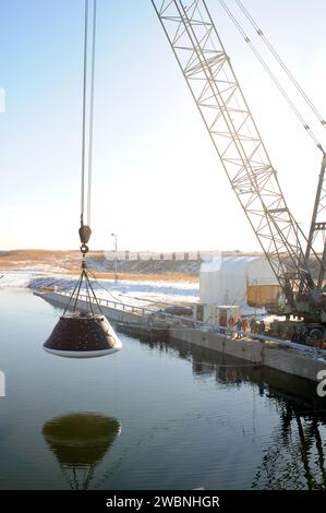 Crew Module Water Landing Model Assessment (CMWLMA) Fotos der Teststelle im Aberdeen Test Center Aberdeen Maryland Stockfoto