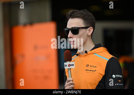 Mexiko-Stadt, Mexiko. Januar 2024. 1// - Jake Hughes, NEOM McLaren Formula E Team während der Formel E Runde 1 - Mexico City E-Prix in Mexiko-Stadt. (Foto: Sam Bagnall/Motorsport Images/SIPA USA) Credit: SIPA USA/Alamy Live News Stockfoto