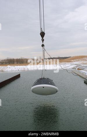 Besatzungsmodul Wasserlandemodell - Zustimmung Teststandortfotos im Aberdeen Test Center (Aberdeen, MD) Stockfoto