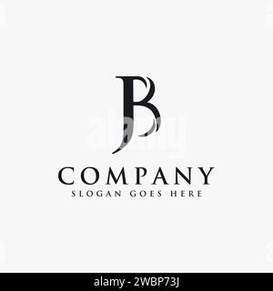 Anfangsbuchstaben-Logo J und B, JB BJ-Monogramm-Logo-Symbol auf weißem Hintergrund Stock Vektor